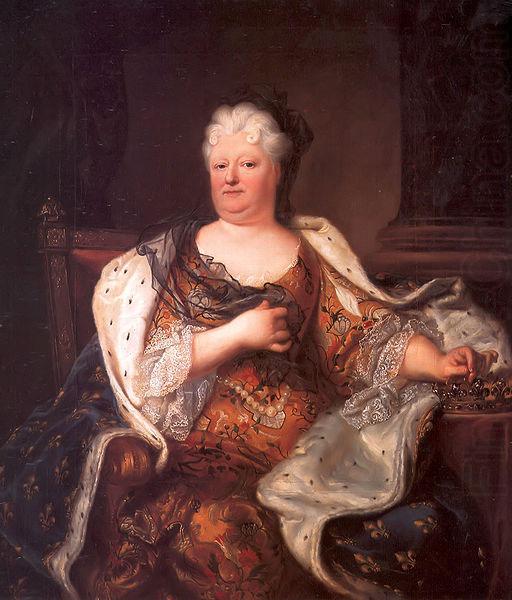 Hyacinthe Rigaud Portrait of Elisabeth Charlotte of the Palatinate (1652-1722), Duchess of Orleans china oil painting image